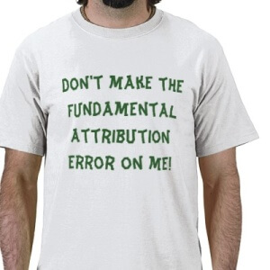 correspondence or fundamental attribution error