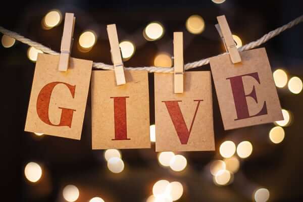 Give for selfish reasons
