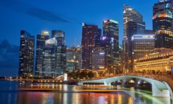 Singapore CBD at night