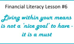 Living within your means